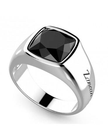 Zancan Ring - Cosmostone - 925% Silver - Black Onyx - ESA006-20