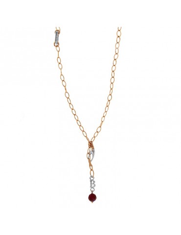 Collana Boccadamo Cristalli Swarovski Rossi da Donna - 0