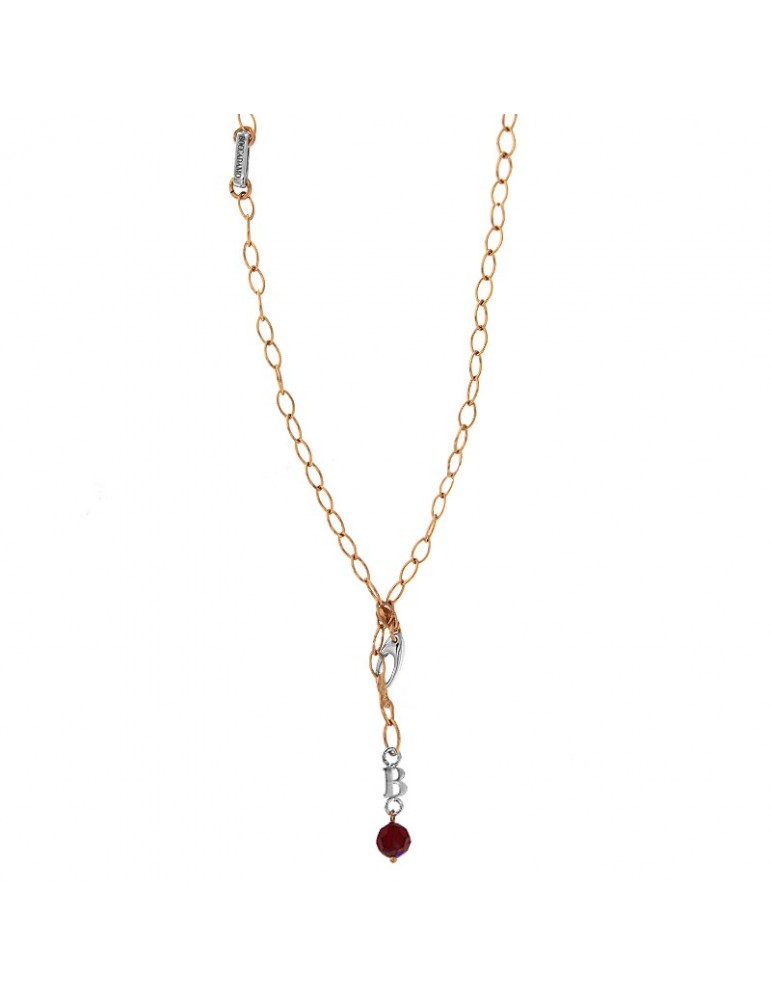 Collana Boccadamo Cristalli Swarovski Rossi da Donna - 0