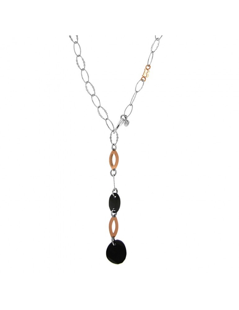 Collana Boccadamo Cristalli Swarovski Neri da Donna - 0