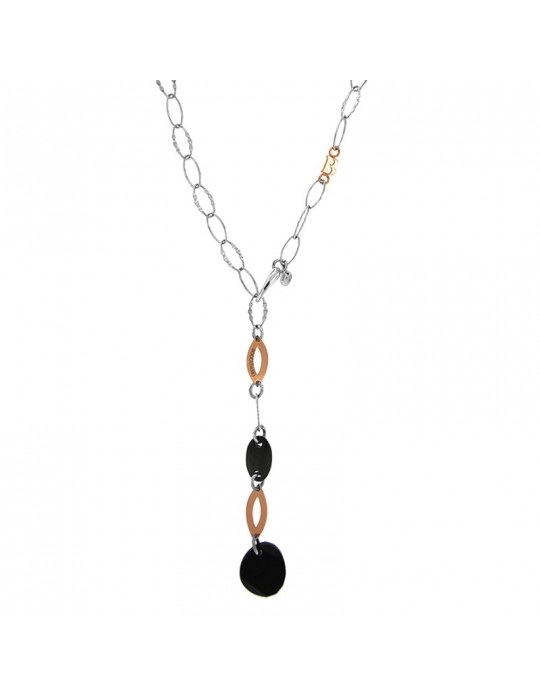 Collana Boccadamo Cristalli Swarovski Neri da Donna - 0