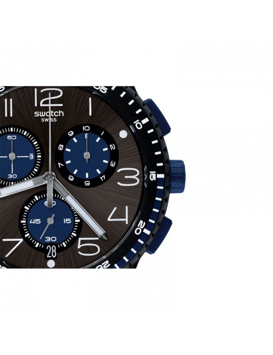 Orologio Swatch - Kaicco Cronografo 42mm Blu Nero - SUSB406