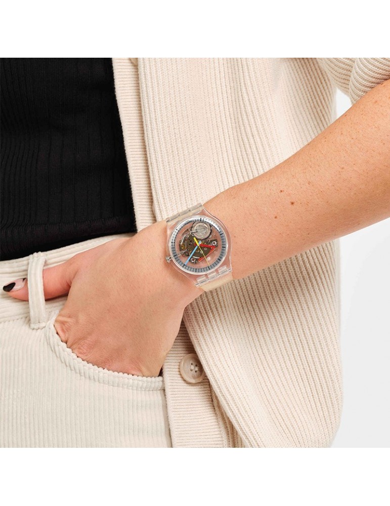 Swatch Watch Swatch Clear Transparent 41mm SO29K100-S06