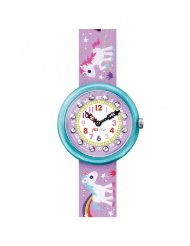Flik Flak Watch - Magical Unicorns - Purple - 32mm - Unicorns-FBNP033