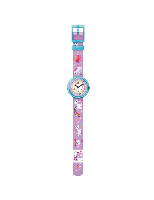 Flik Flak Watch - Magical Unicorns - Purple - 32mm - Unicorns-FBNP033