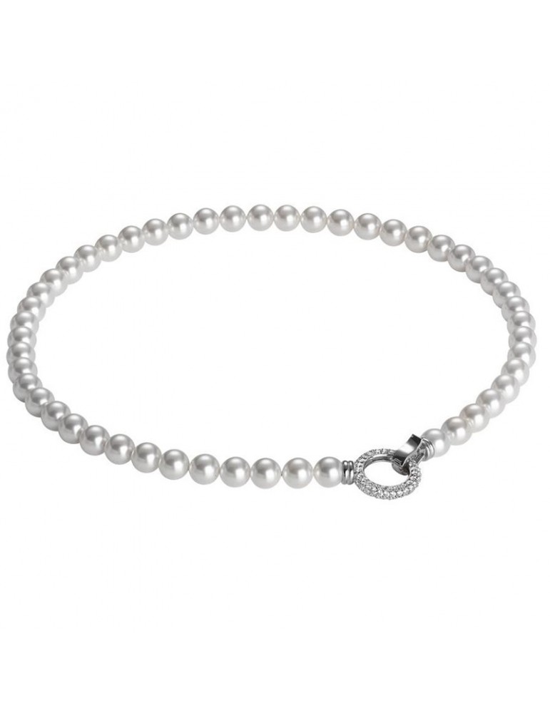 BOCCADAMO NECKLACE WITH PEARLS IN SWAROVSKI - 0
