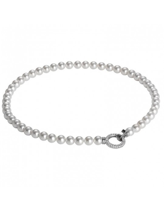 COLLANA BOCCADAMO CON FILO DI PERLE IN SWAROVSKI - 0