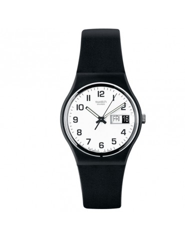 Swatch Watch - Once Again Time and Date Black 34mm Black White - 0