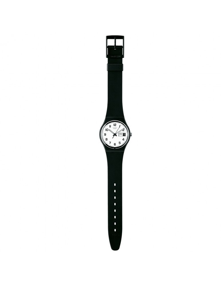 Swatch Watch - Once Again Time and Date Black 34mm Black White - 0