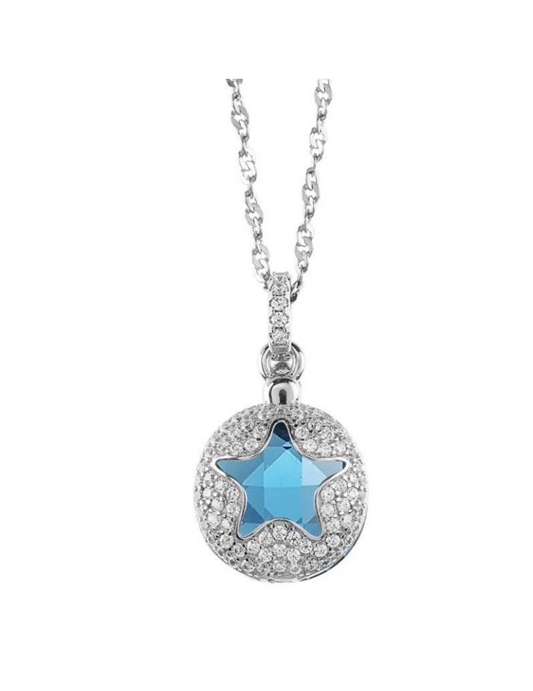 Collana Boccadamo Donna - con Stella e Cristallo Blu - 0