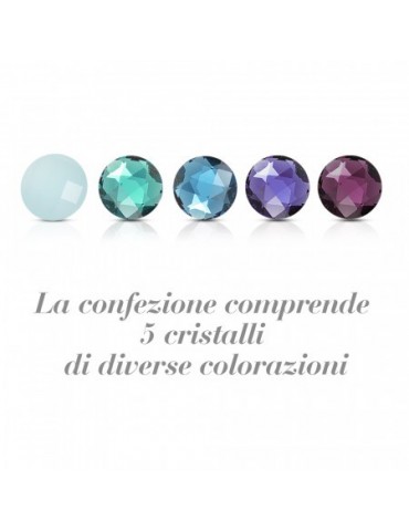 Collana Boccadamo Donna - con Stella e Cristallo Blu - 0 2