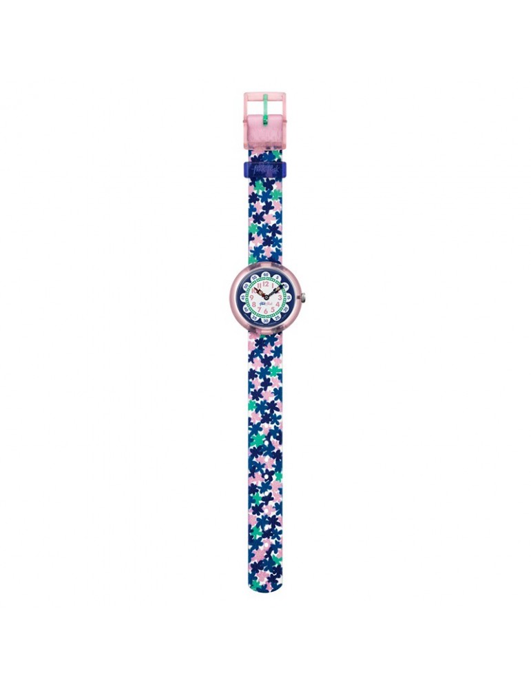 Orologio Flik Flak - Flower - Solo Tempo -Rosa-32mm-Fiorellini-FBNP080