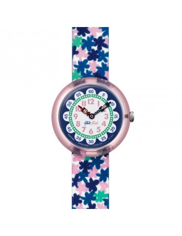 Flik Flak Watch - Flower - Only Time - Pink-32mm-Fiorellini-FBNP080