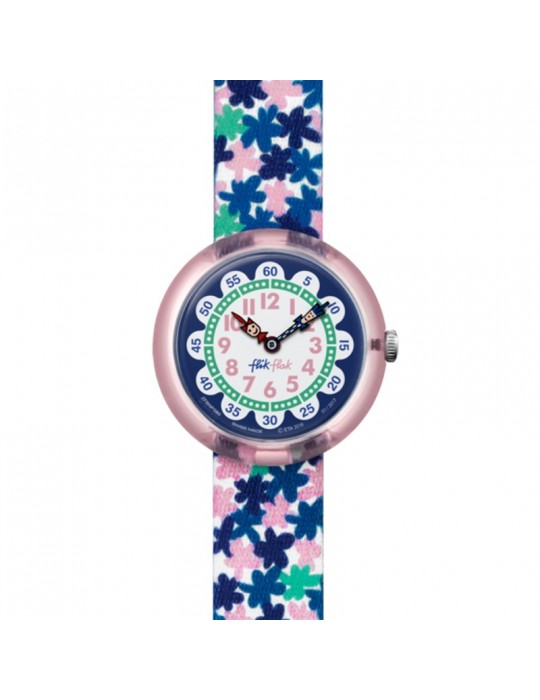 Orologio Flik Flak - Flower - Solo Tempo -Rosa-32mm-Fiorellini-FBNP080