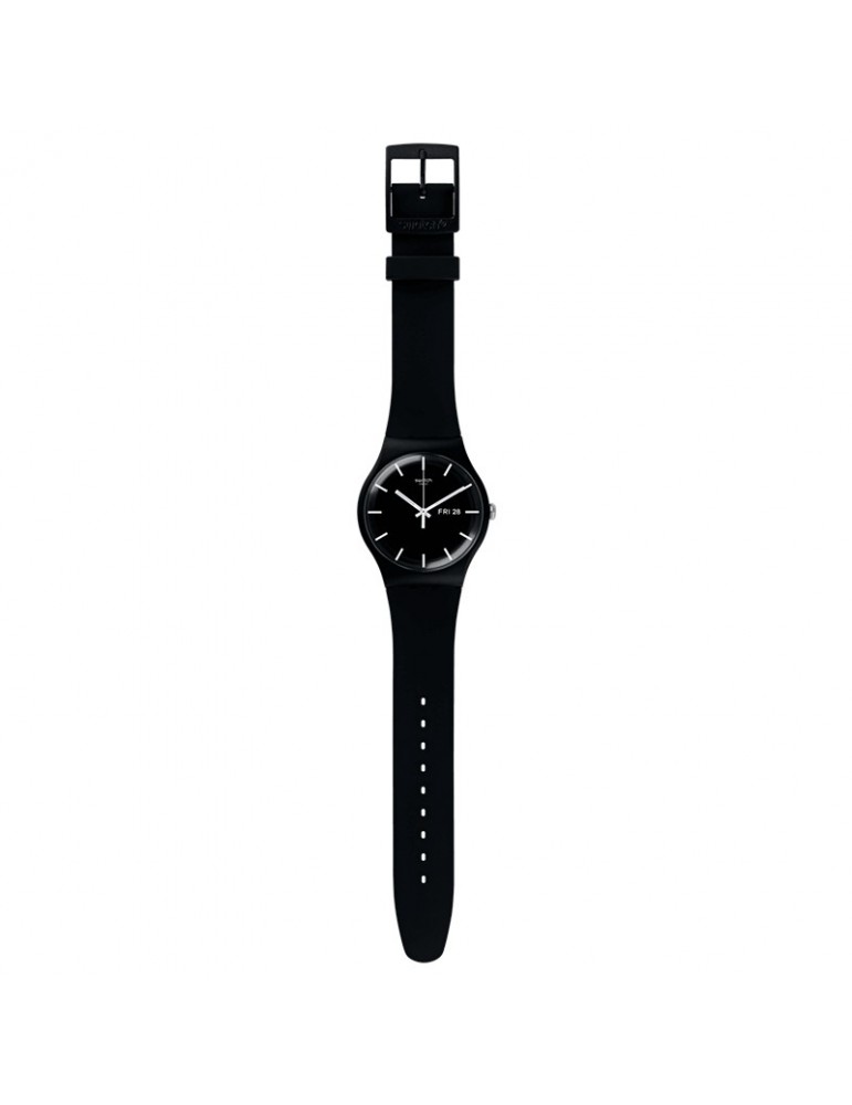 Orologio Swatch - Mono Black - Nero - 41mm - Lancette Bianche-SO29B704