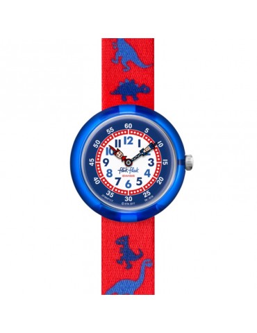 Flik Flak Watch - Dinosauritos - Red - 32mm - Dinosaurs -FBNP117