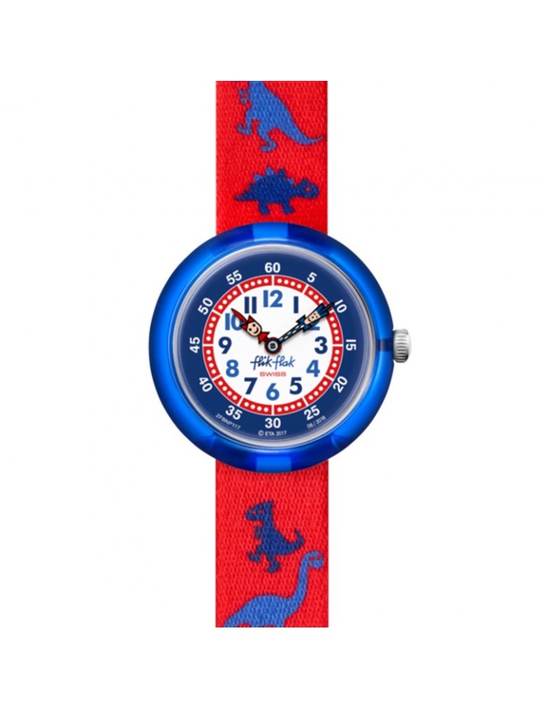 Flik Flak Watch Dinosauritos Red 32mm Dinosaurs -FBNP117
