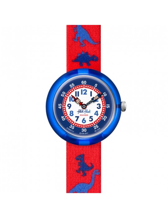 Flik Flak Watch - Dinosauritos - Red - 32mm - Dinosaurs -FBNP117