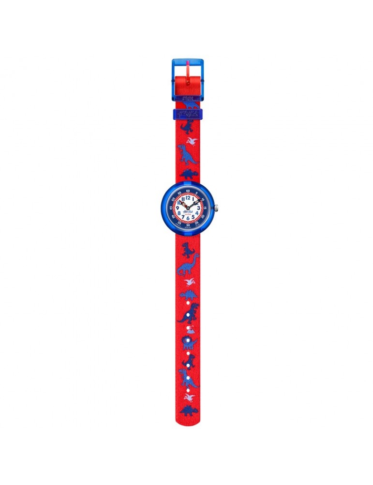 Orologio Flik Flak  - Dinosauritos - Rosso - 32mm - Dinosauri -FBNP117