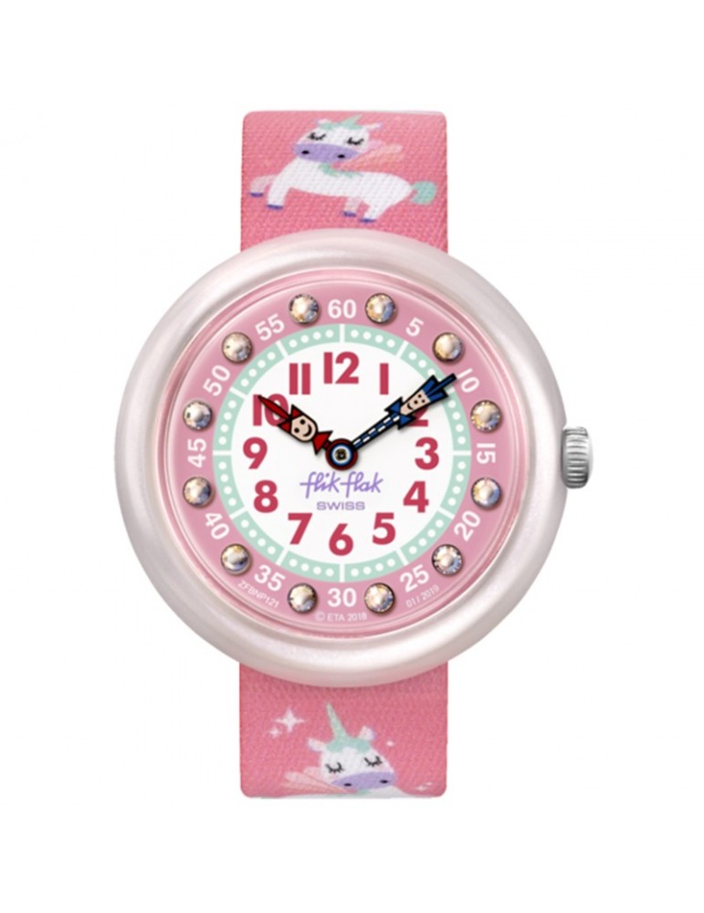 Flik Flak Watch Magical Dream Pink 32mm Unicorns FBNP121
