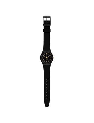 Swatch Watch - Classic - Golden Tac - Black - 34mm - Golden-SO28B113 2