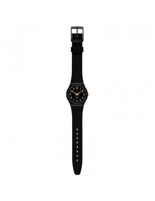 Orologio Swatch - Classic - Golden Tac - Nero - 34mm - Dorato-SO28B113