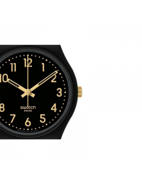 Orologio Swatch - Classic - Golden Tac - Nero - 34mm - Dorato-SO28B113