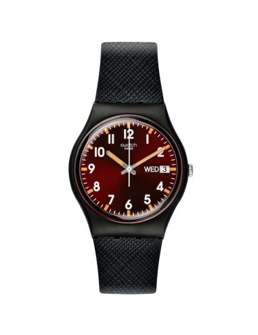 Orologio Swatch - Classic - Sir Red - Nero - 34mm - Rosso - SO28B704
