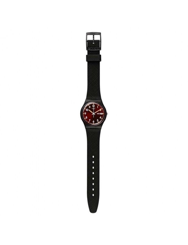 Orologio Swatch - Classic - Sir Red - Nero - 34mm - Rosso - SO28B704