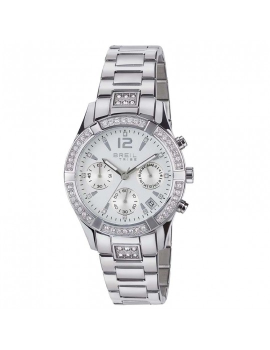 Orologio Breil Tribe - C'est Chic - Silver - 36mm -Bianco-Cristalli-EW0275