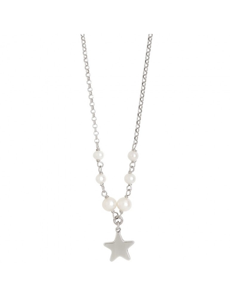 Collana Boccadamo con Perle Naturali e Stella da Donna - 0