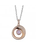 Boccadamo Women's Necklace with Moon and Crystal Eclipse Pendant - 0