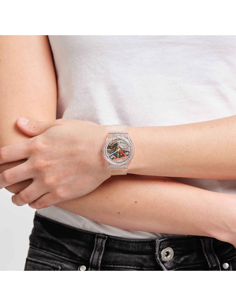 Swatch Watch Clearly Gent Transparent 34mm SO28K100-S06