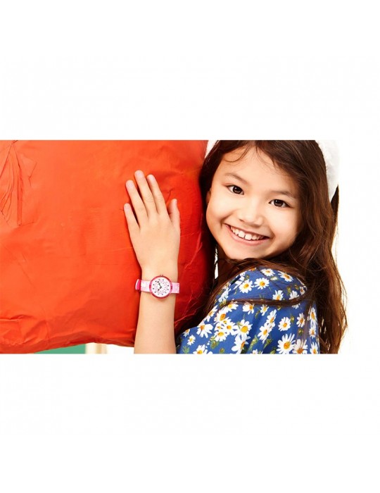 Orologio Flik Flak-Mystical Woods-So Cute-Rosa-32mm-Coniglietti-FBNP143