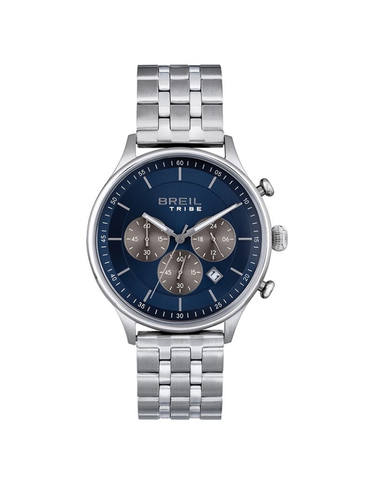 Breil Tribe Watch - Classy - Chronograph - Silver - 42mm - Blue-EW0642
