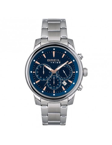 Breil Tribe Watch - Caliber - Chronograph - Silver - 43mm-Blue-EW0645