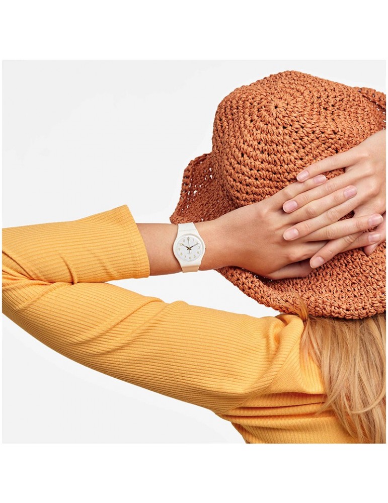 Swatch Watch Classic White Bishop White 34mm SO28W106-S14