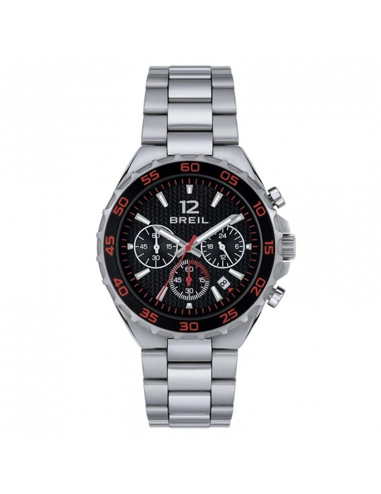 Breil watch - Highway - Chronograph - Silver - 42mm - Black - TW1944