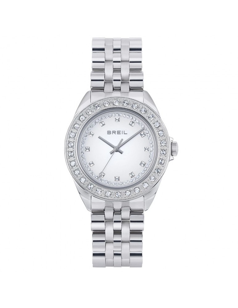Breil watch - Hyper - Silver - 36mm - White - Crystals - TW1974