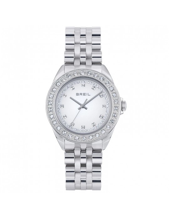 Breil watch - Hyper - Silver - 36mm - White - Crystals - TW1974