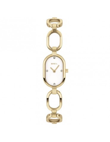 Breil Watch - Shake Shake-Gold-25mm-Oval Mesh-Crystals-TW1976