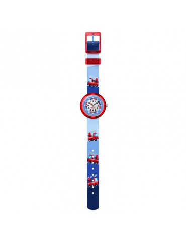 Orologio Flik Flak - Firetruck - 32mm - Azzurro - Pompieri - FBNP160 2