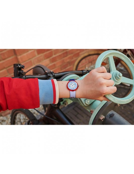Orologio Flik Flak - Firetruck - 32mm - Azzurro - Pompieri - FBNP160