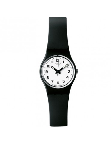 Swatch Watch - Something New Only Time 25mm Black White - LB153