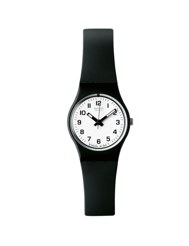 Swatch Watch - Something New Only Time 25mm Black White - LB153