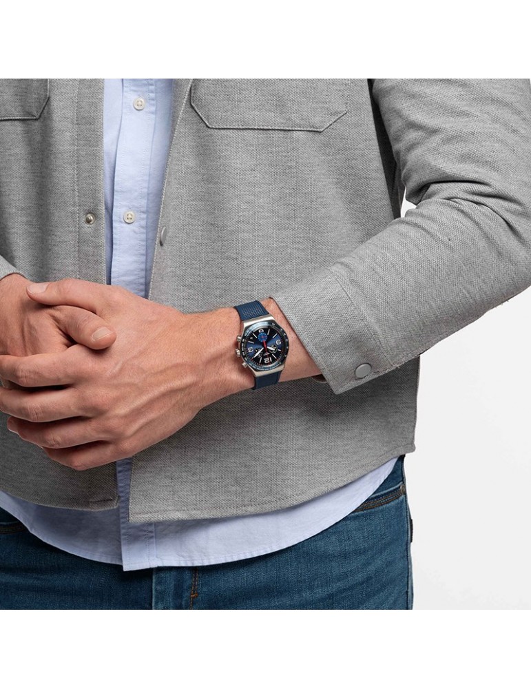 Swatch Watch - Irony - Blue Grid - Chronograph - Blue - 43mm - YVS454