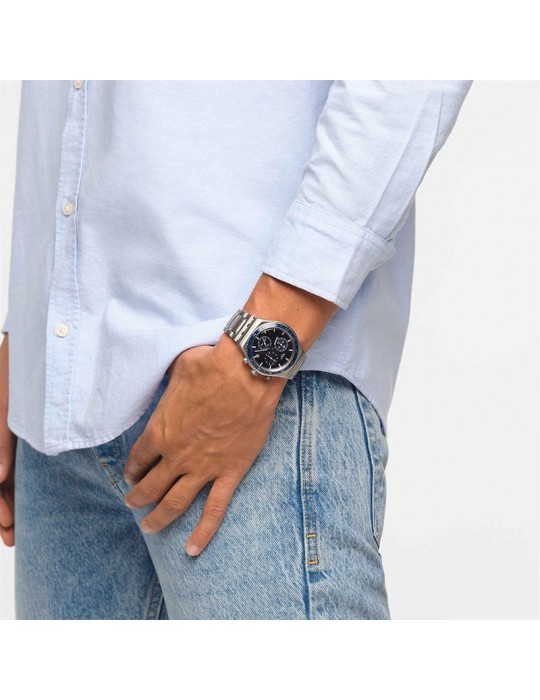Orologio Swatch - Cobalt Lagoon - Cronografo - Silver-43mm-Blu-YVS496G