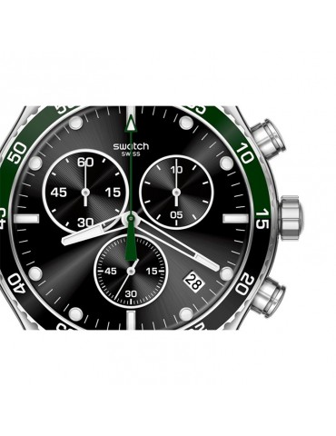 Swatch Watch - Dark Green Irony - Silver - 43mm - Black - YVS506G 2