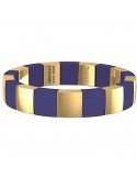 Roberto Demeglio Bracelet - Aura Domino in Satin Gold Yellow and Blue Ceramic - 0