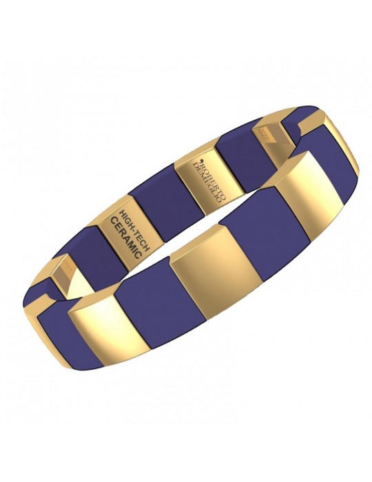 Bracciale Roberto Demeglio - Aura - Ceramica Dorata - Blu - AU955G1L